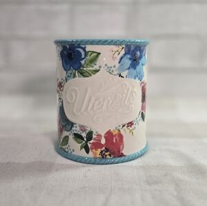 Ceramic Utensil Holder Pioneer Woman 5.5 in. Floral Mini Crock Melody Stoneware